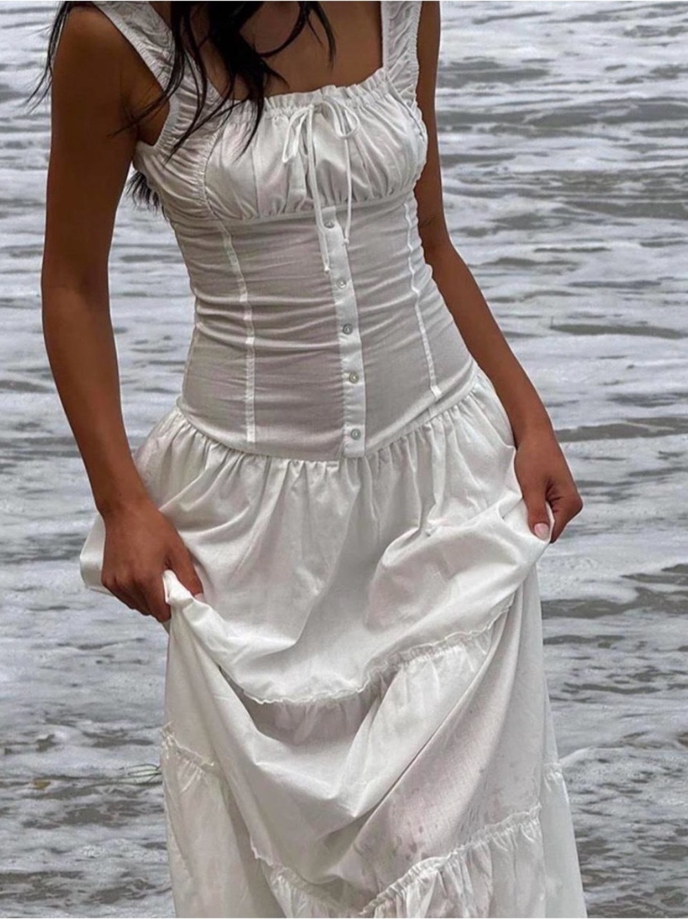 Frankie's Bikinis Christabelle Ruffle Maxi Dress - Picture 2 of 2